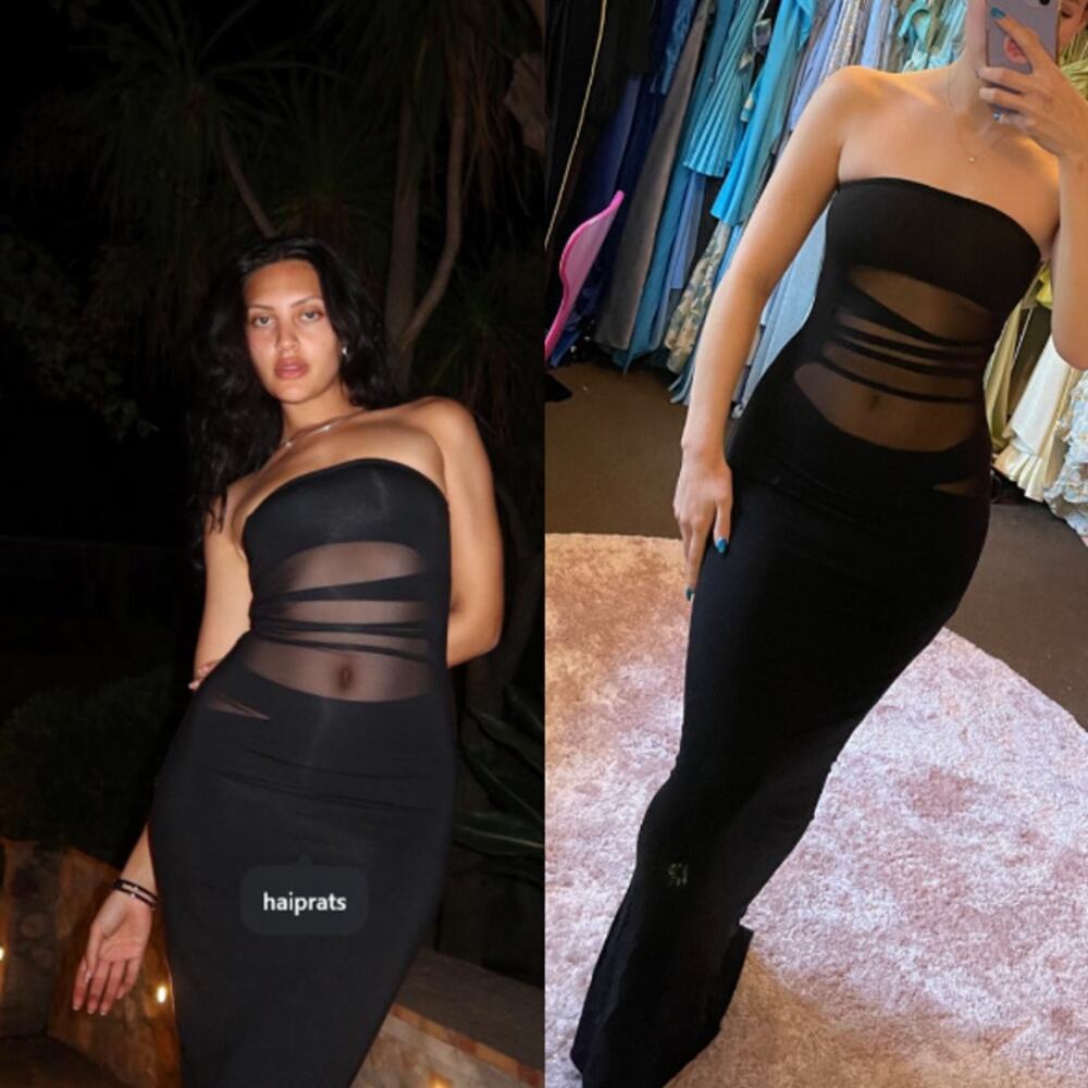 I.AM.GIA Olesa‎ Maxi Dress Black XS Date Dinner Dark Feminine Goth LA Hollywood